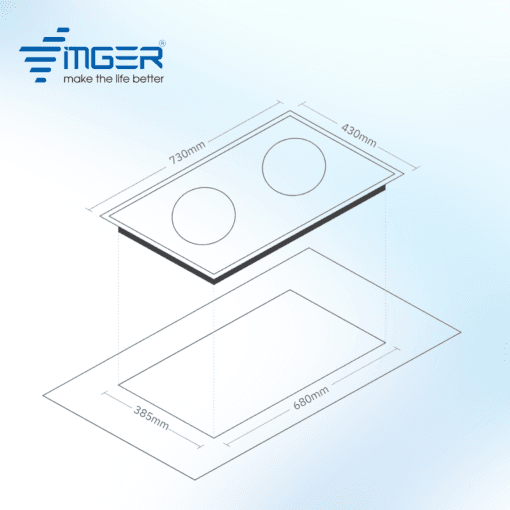 BẾP TỪ ĐÔI VINGER VG-288 PRO