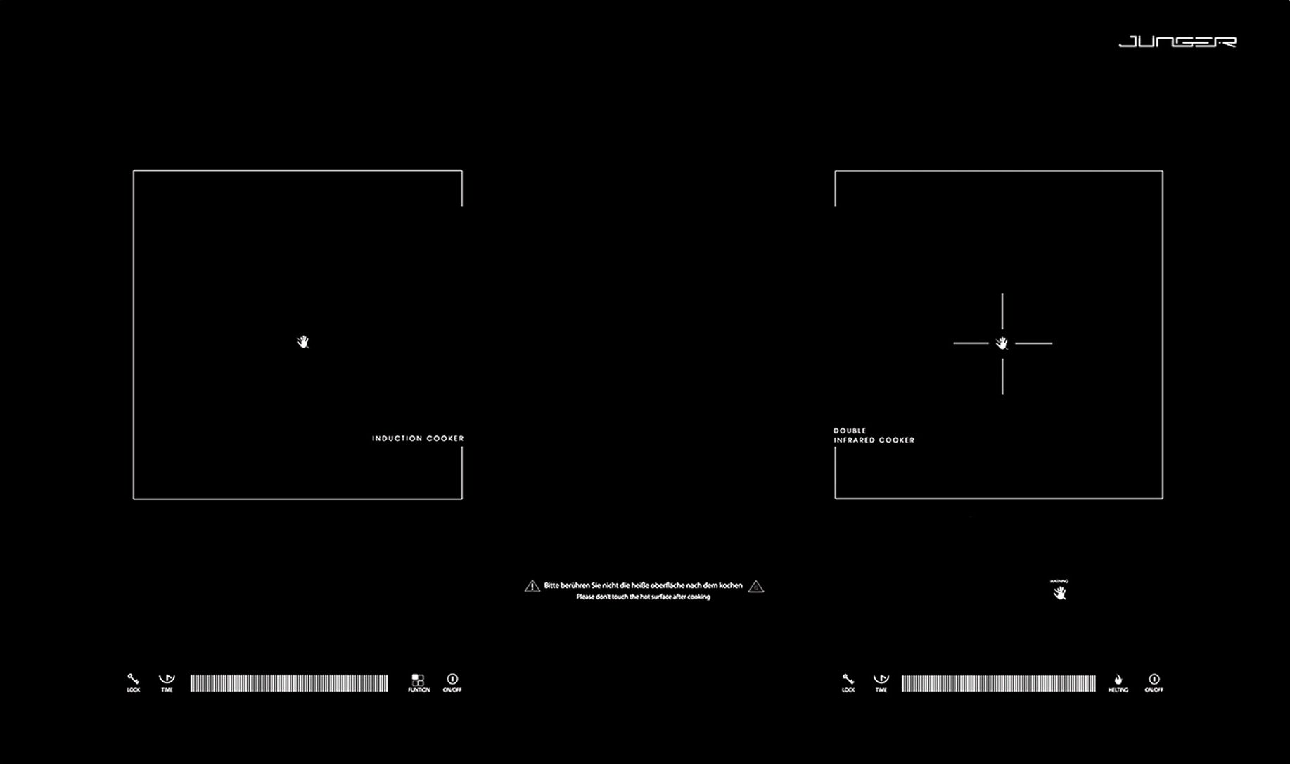 Hình ảnh minh họa cho bếp từ chính hãng Junger  Hình ảnh minh họa cho bếp từ chính hãng Junger