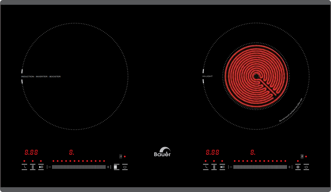 BẾP ĐIỆN TỪ ĐÔI BAUER BE-32SER