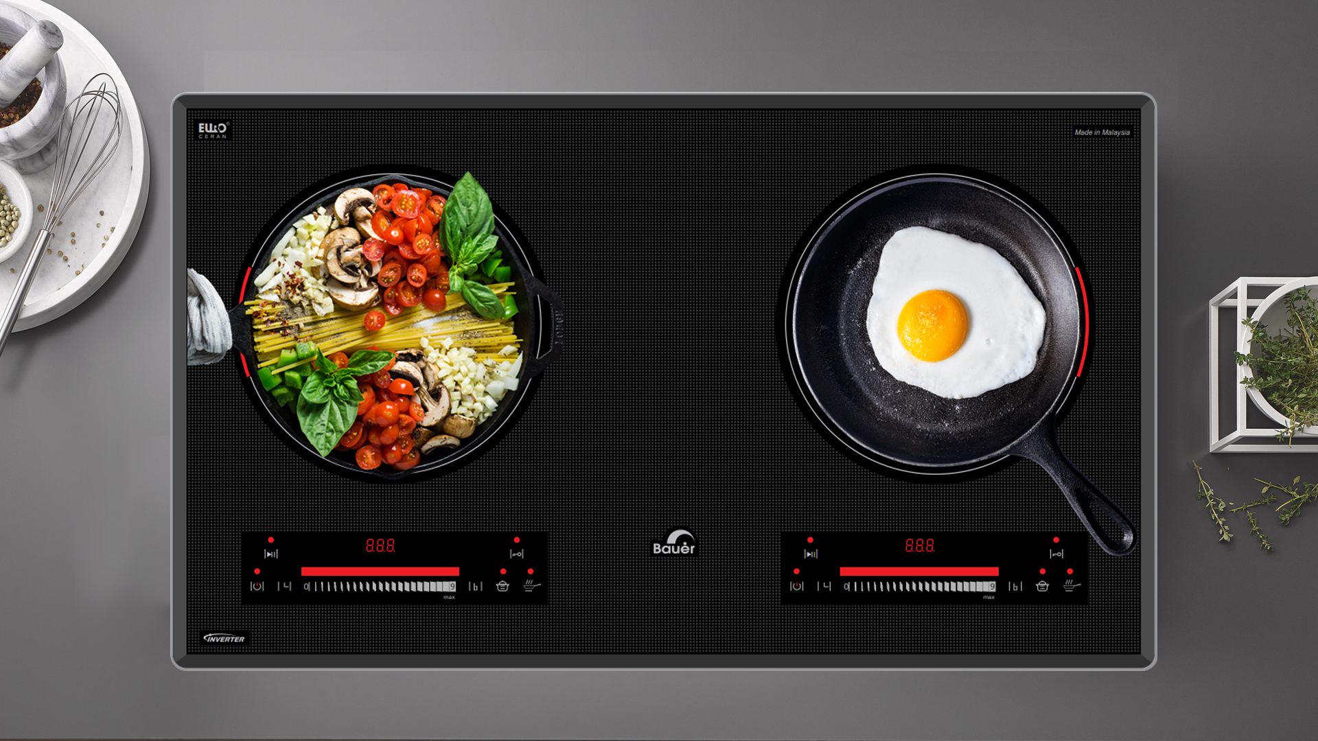 BẾP TỪ ĐÔI BAUER BE-38GTA PLUS