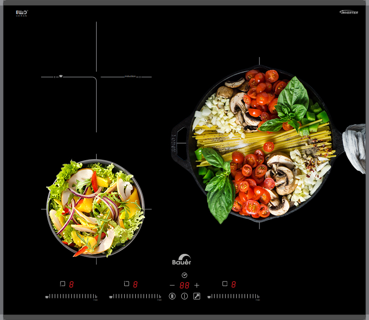 BẾP TỪ ĐÔI BAUER BEU630GT2E