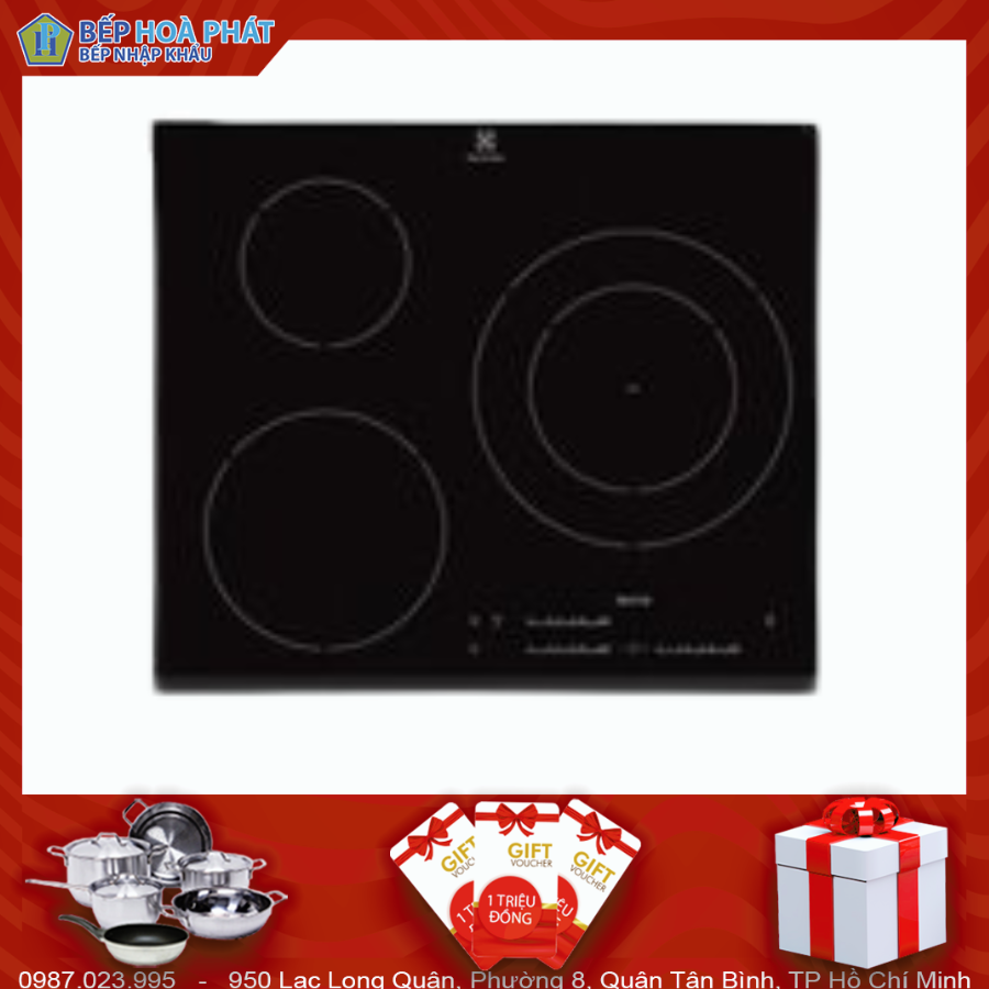 Bếp Từ Ba Electrolux EHM6532FHK