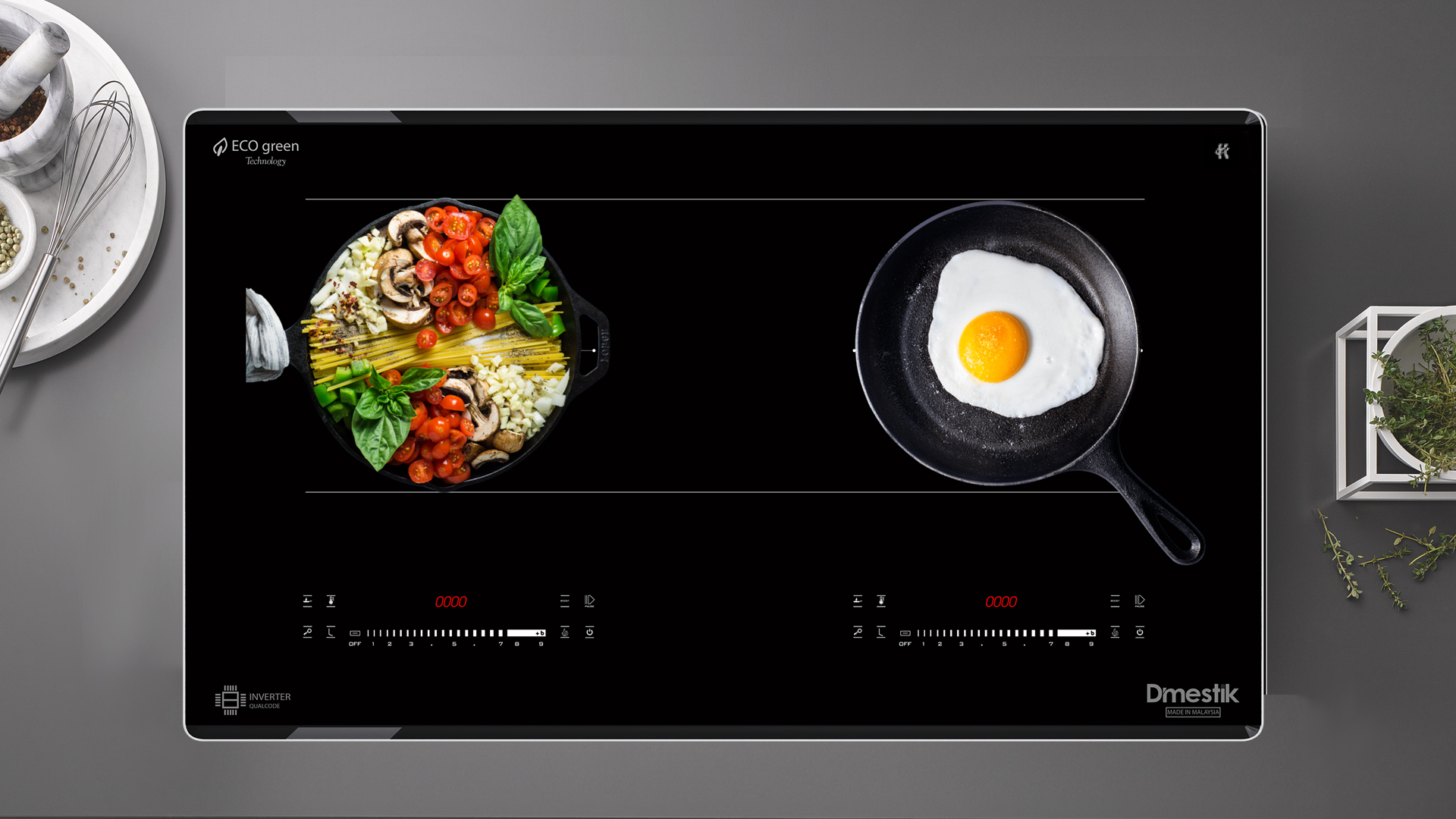 Bếp từ đôi Dmestik ML999DKI