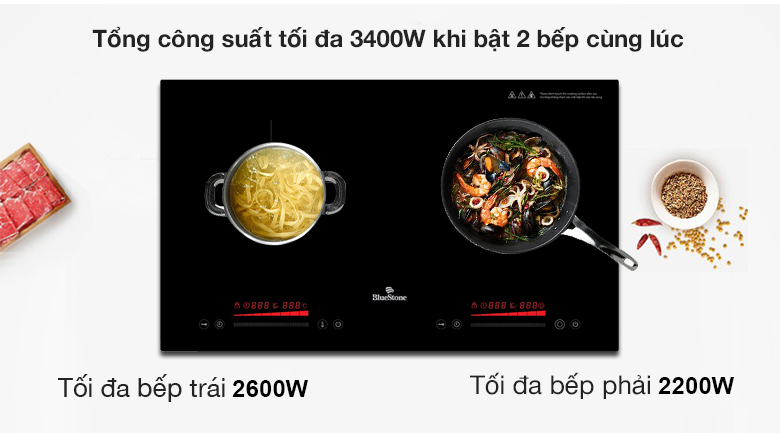 Bếp điện từ đôi Bluestone ICB-6911