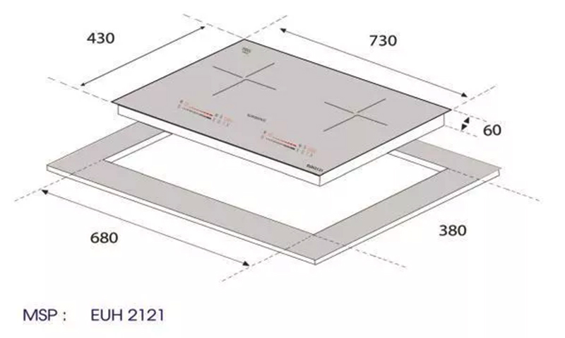 Bếp từ đôi Eurogold EUH2121