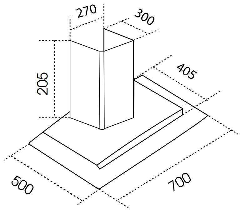 Máy hút mùi Dmestik ML 2270 DMK