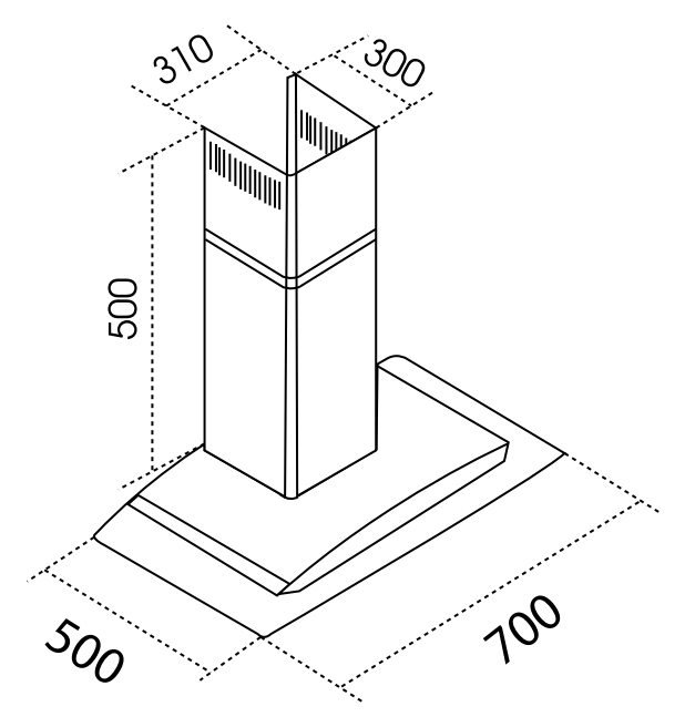 Máy hút mùi Dmestik TL 4170 DMK