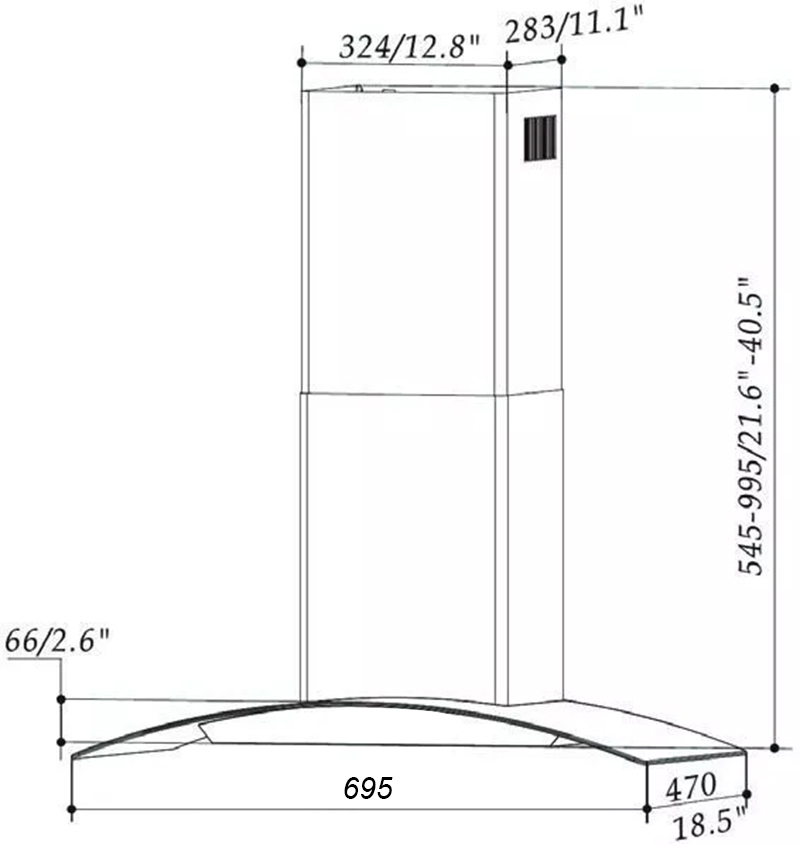 Máy hút mùi Eurogold EUH02270
