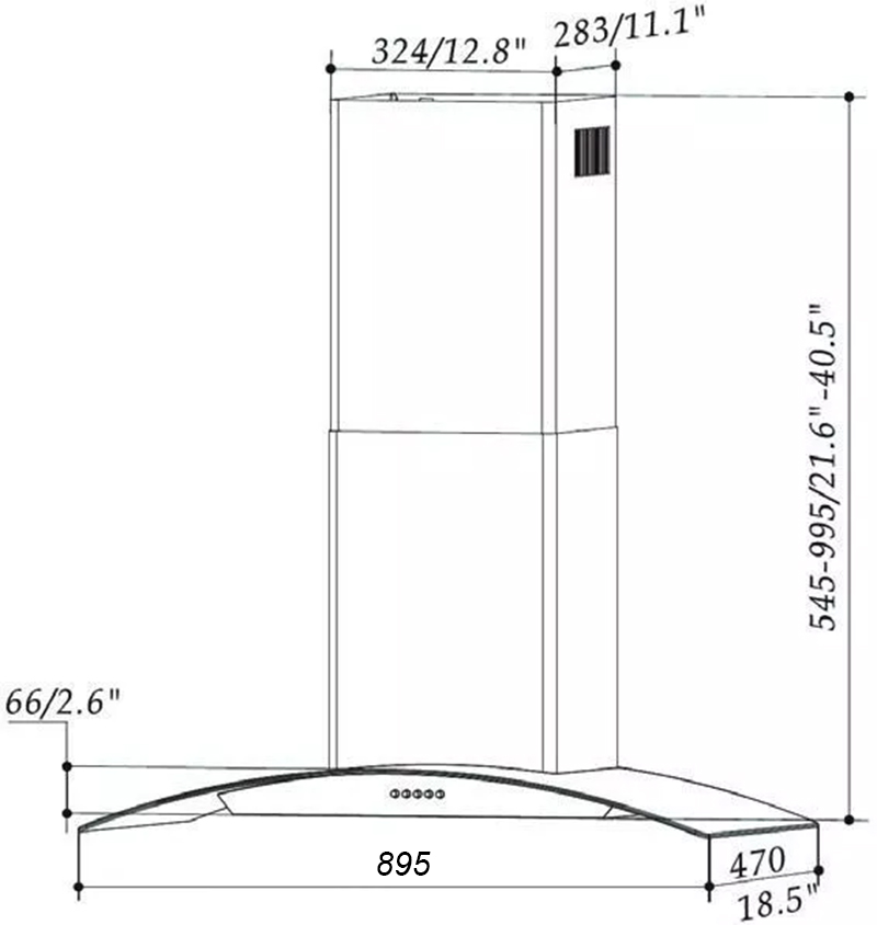 Máy hút mùi Eurogold EUH02290