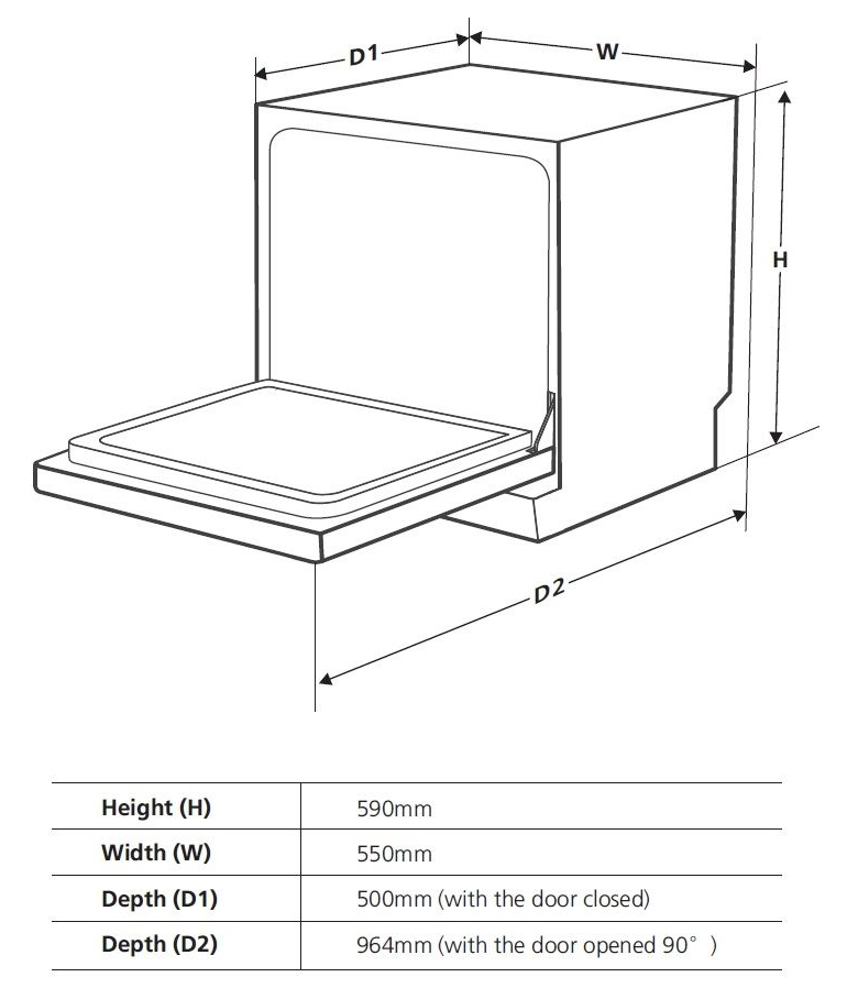 Máy rửa bát Dmestik ES08-01