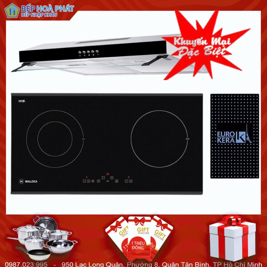 Bếp Điện Từ Malloca MH-02IR SB