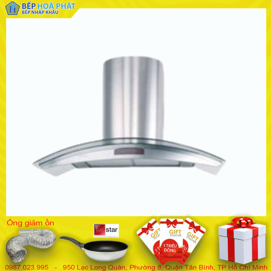 Máy Hút Mùi Kính Cong Hafele 536.86.343