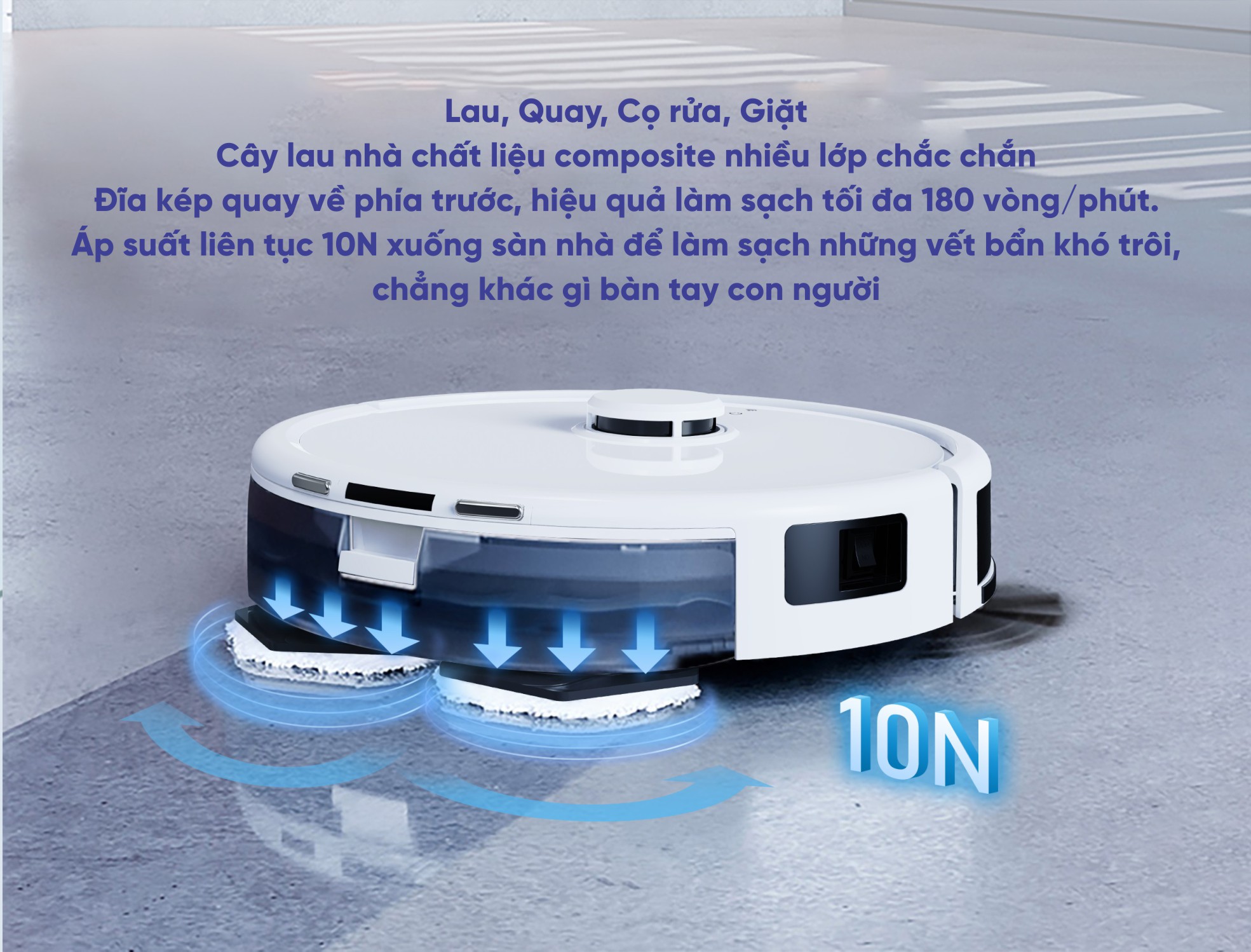 Robot hút bụi Hubert HB-B68-W