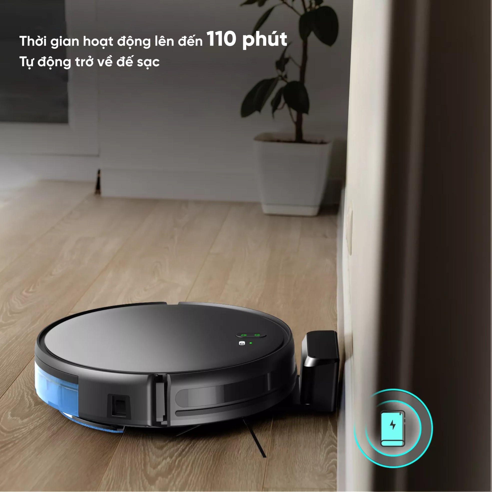 Robot Hút Bụi Lau Sàn Hubert HB-D68