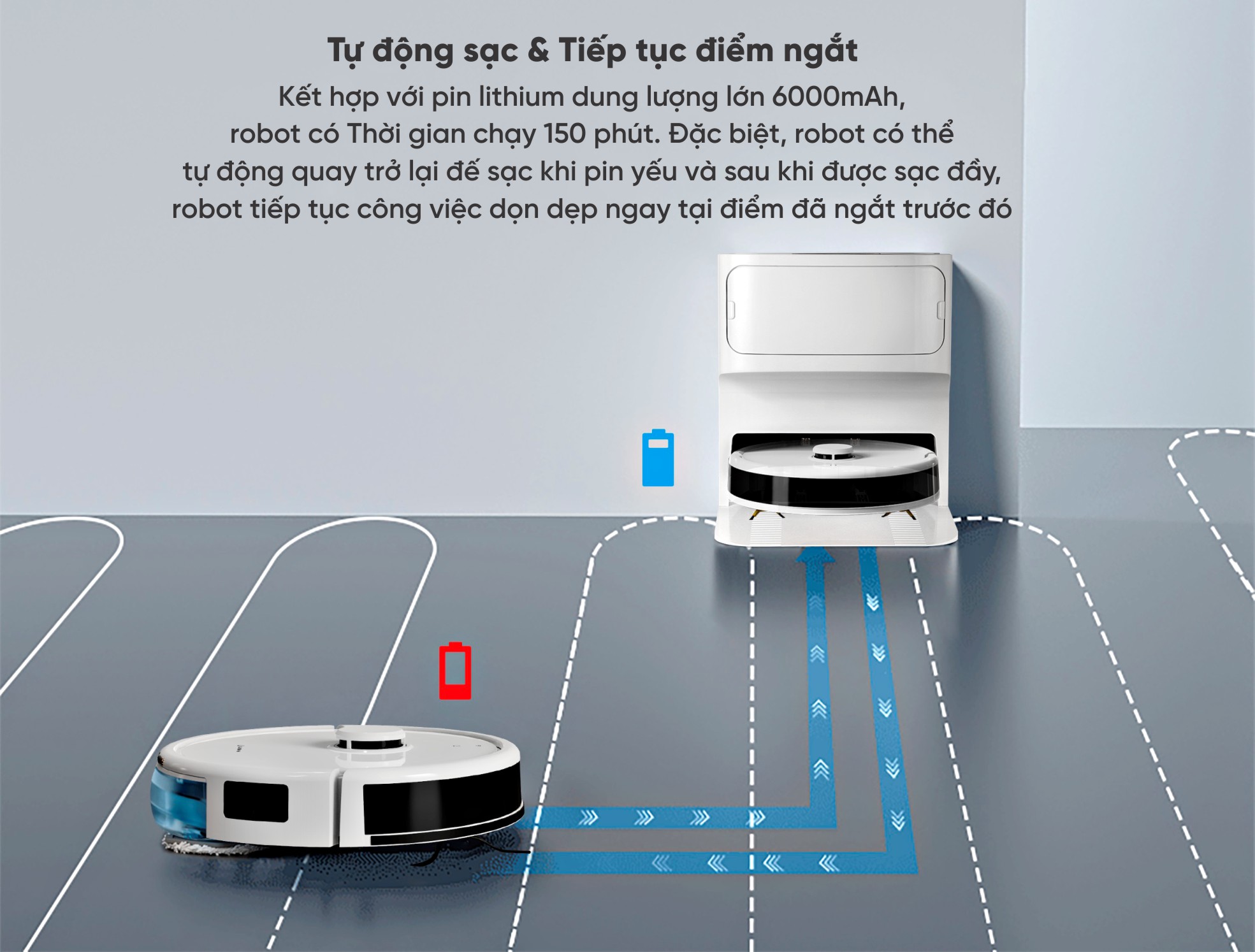 Robot Hút Bụi Lau Sàn Hubert HB-D68