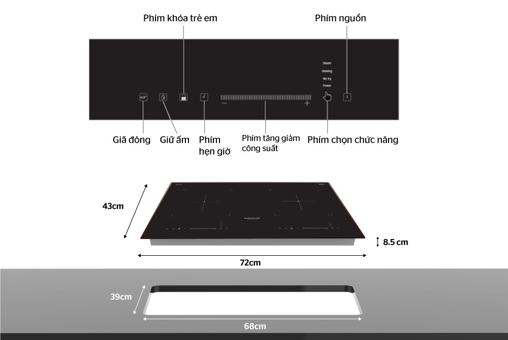 Bếp từ Sunhouse SHB-DI05