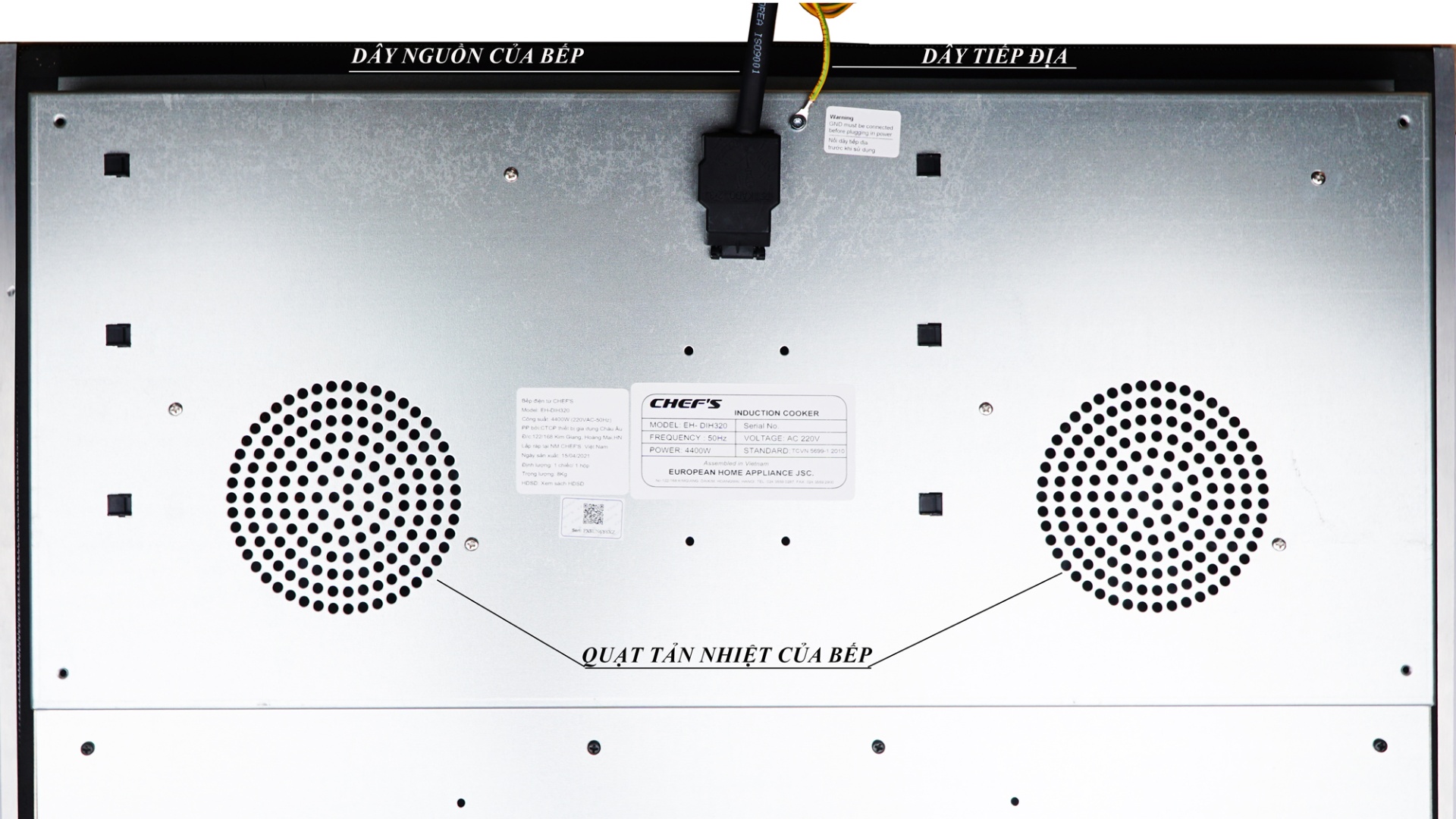 Bếp từ đôi Chefs EH-DIH320
