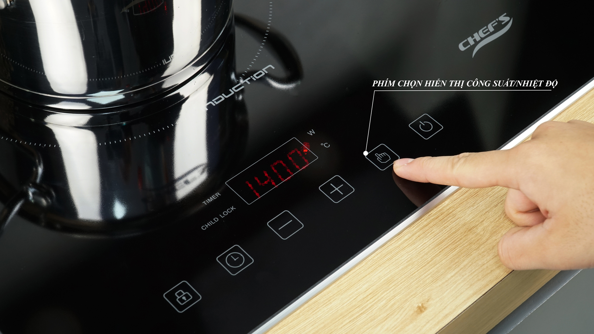 Bếp từ đôi Chefs EH-DIH321