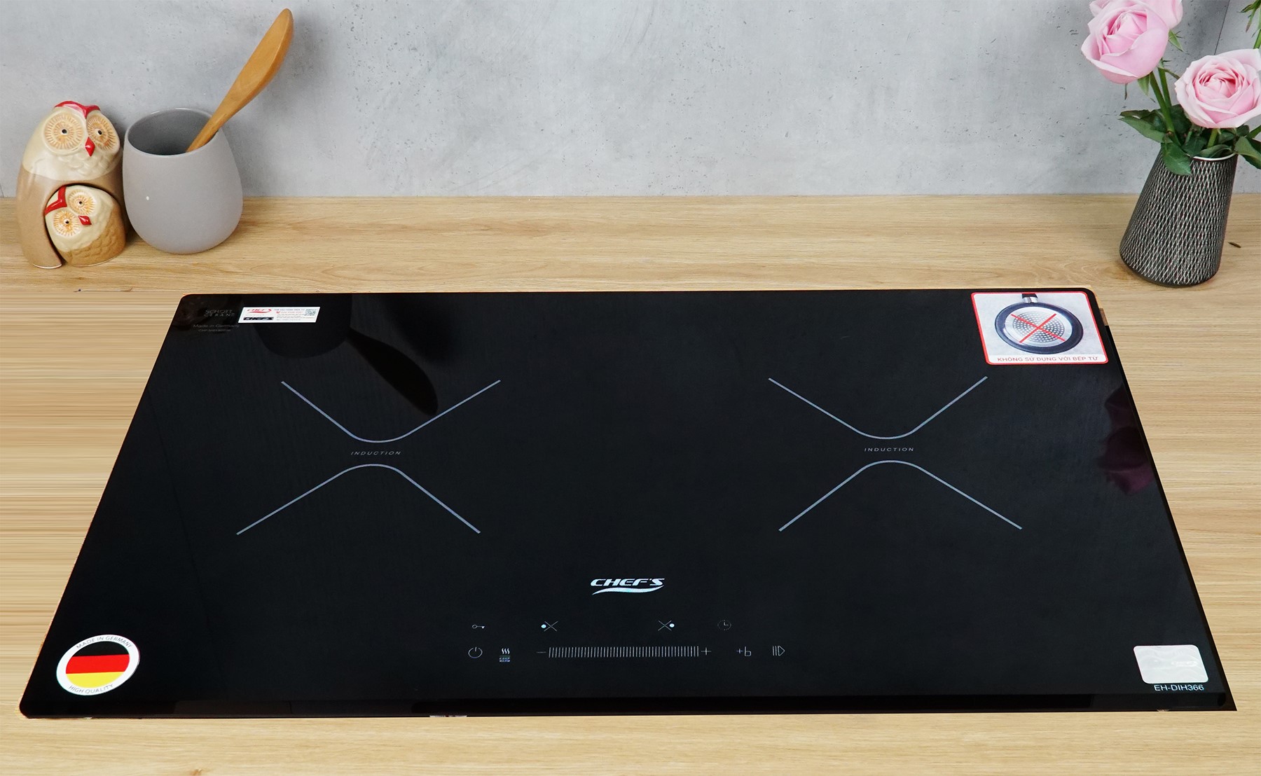 Bếp từ đôi Chefs EH DIH366 New