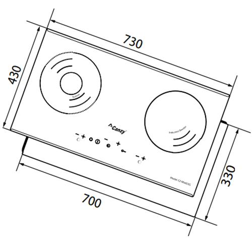 Bếp điện từ Canzy CZ MIX823S