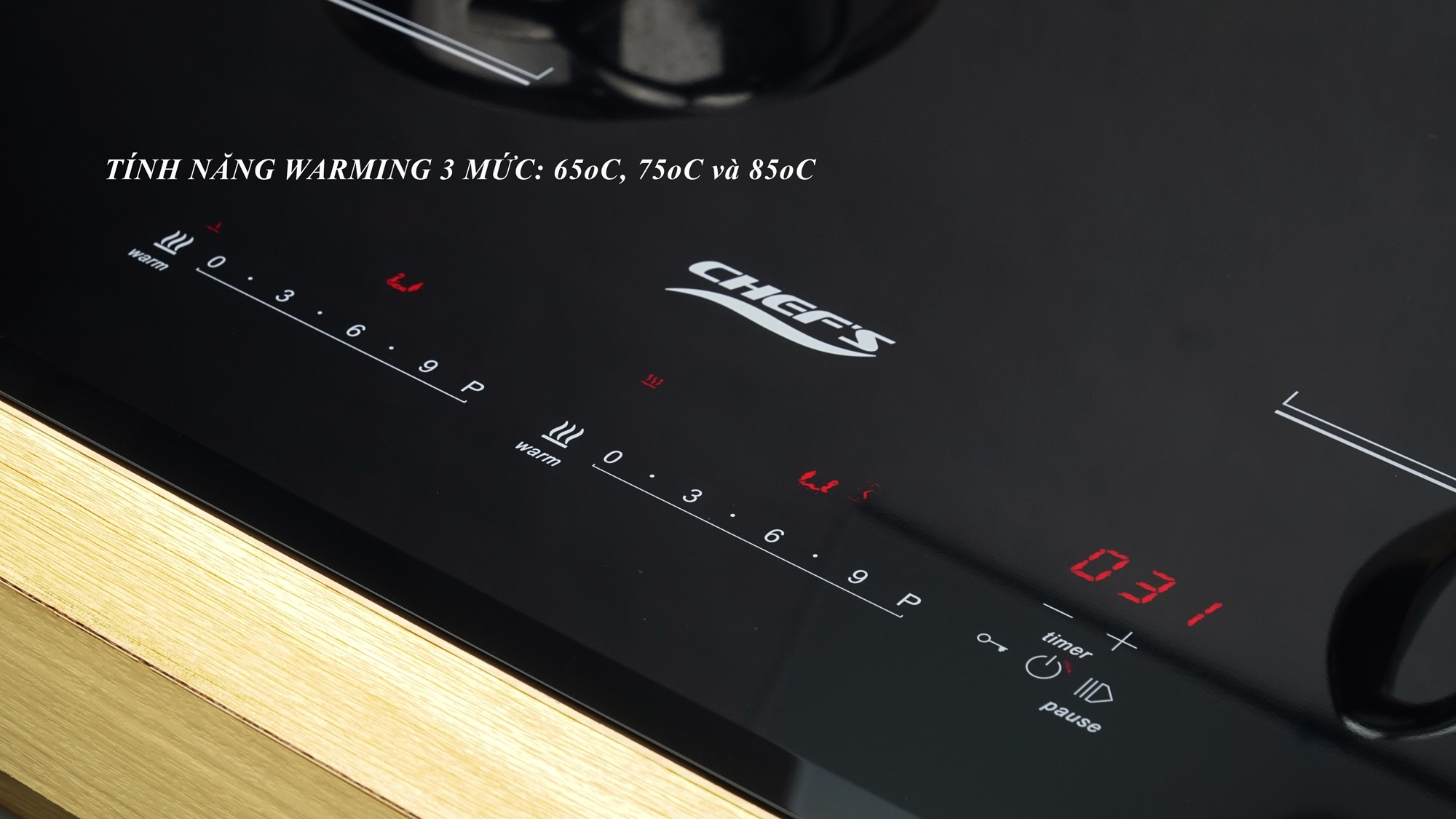 Bếp từ đôi Chefs EH-DIH836