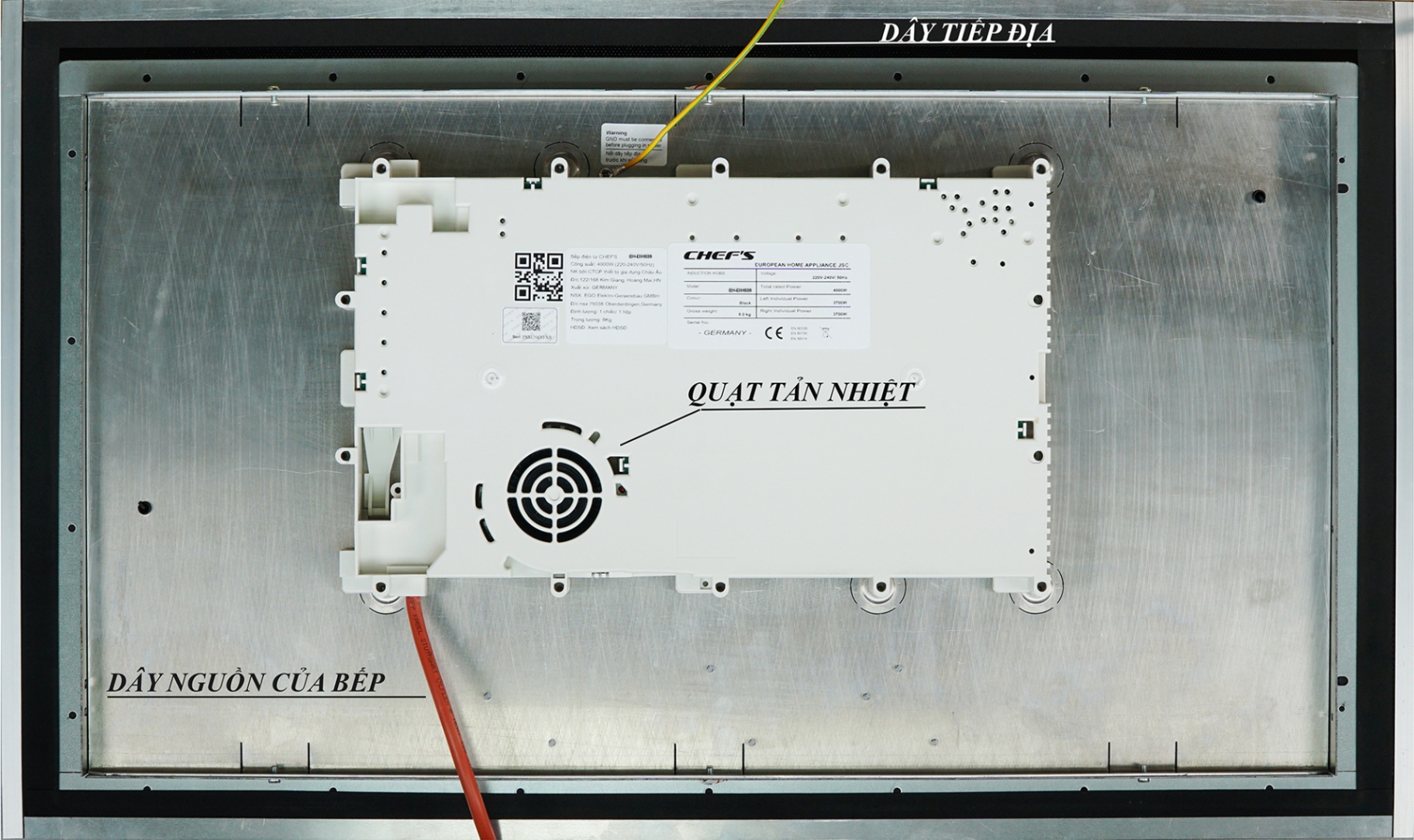 Bếp từ đôi Chefs EH-DIH836