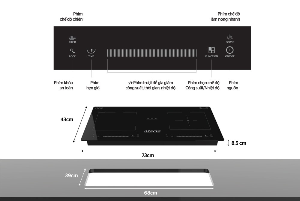 Bếp từ Sunhouse MAMA MMB9208DIH