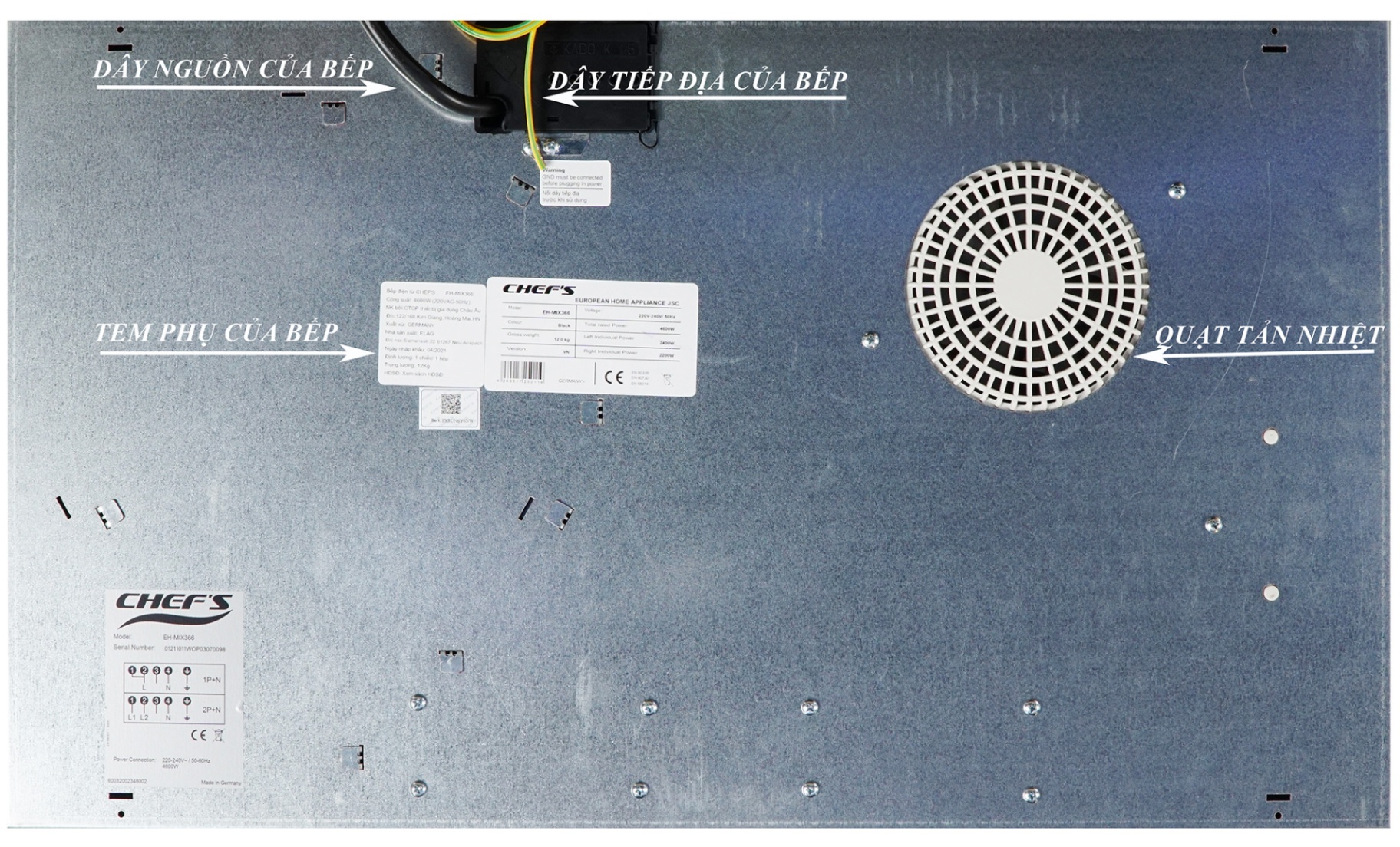 Bếp điện từ Chefs EH-MIX366