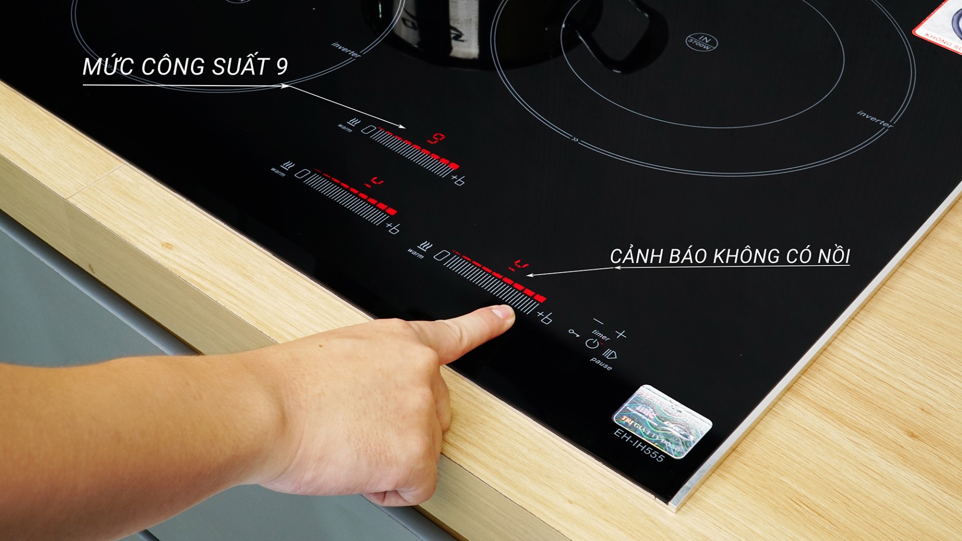 Bếp từ đôi Chefs EH-IH555