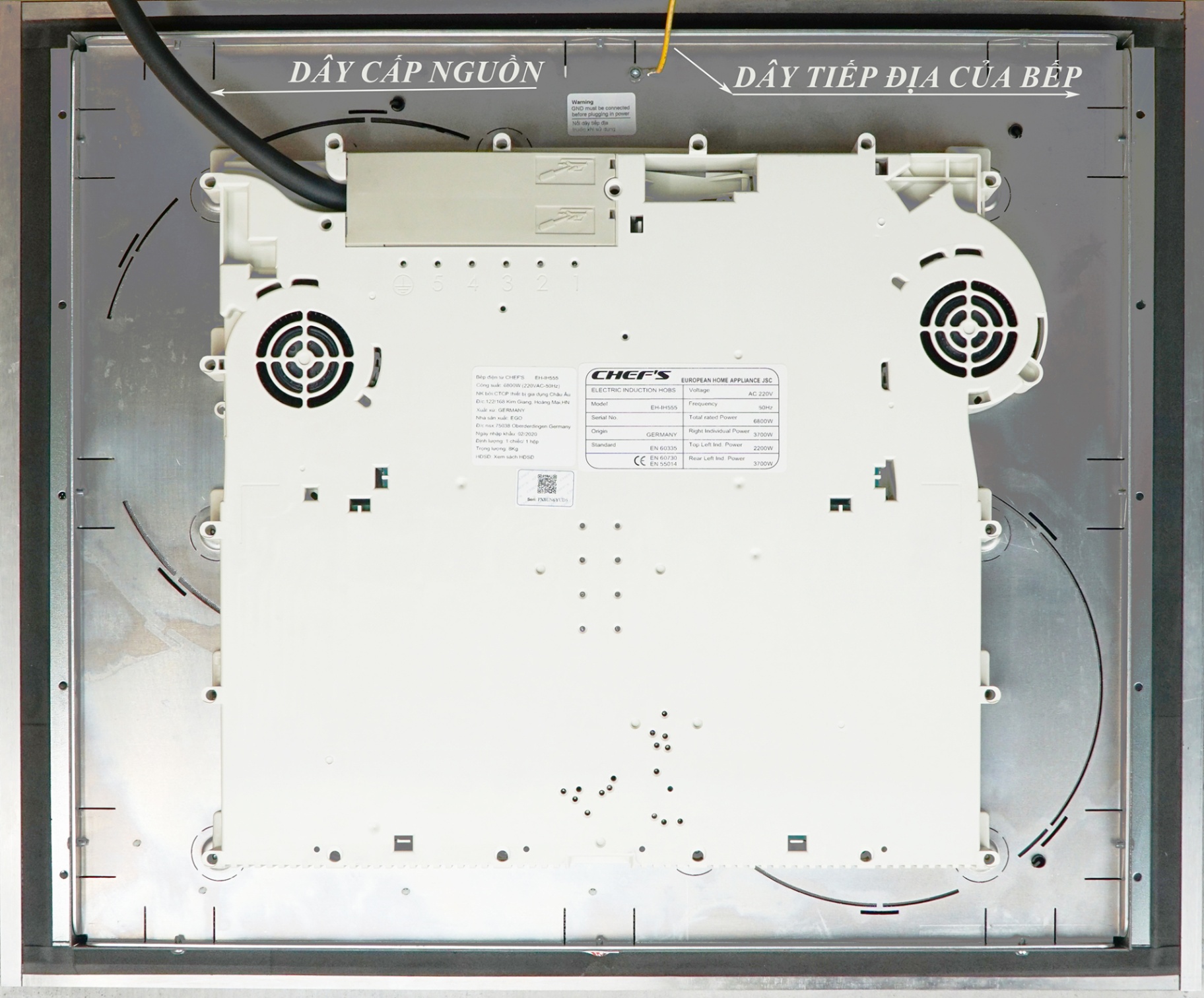 Bếp từ đôi Chefs EH-IH555