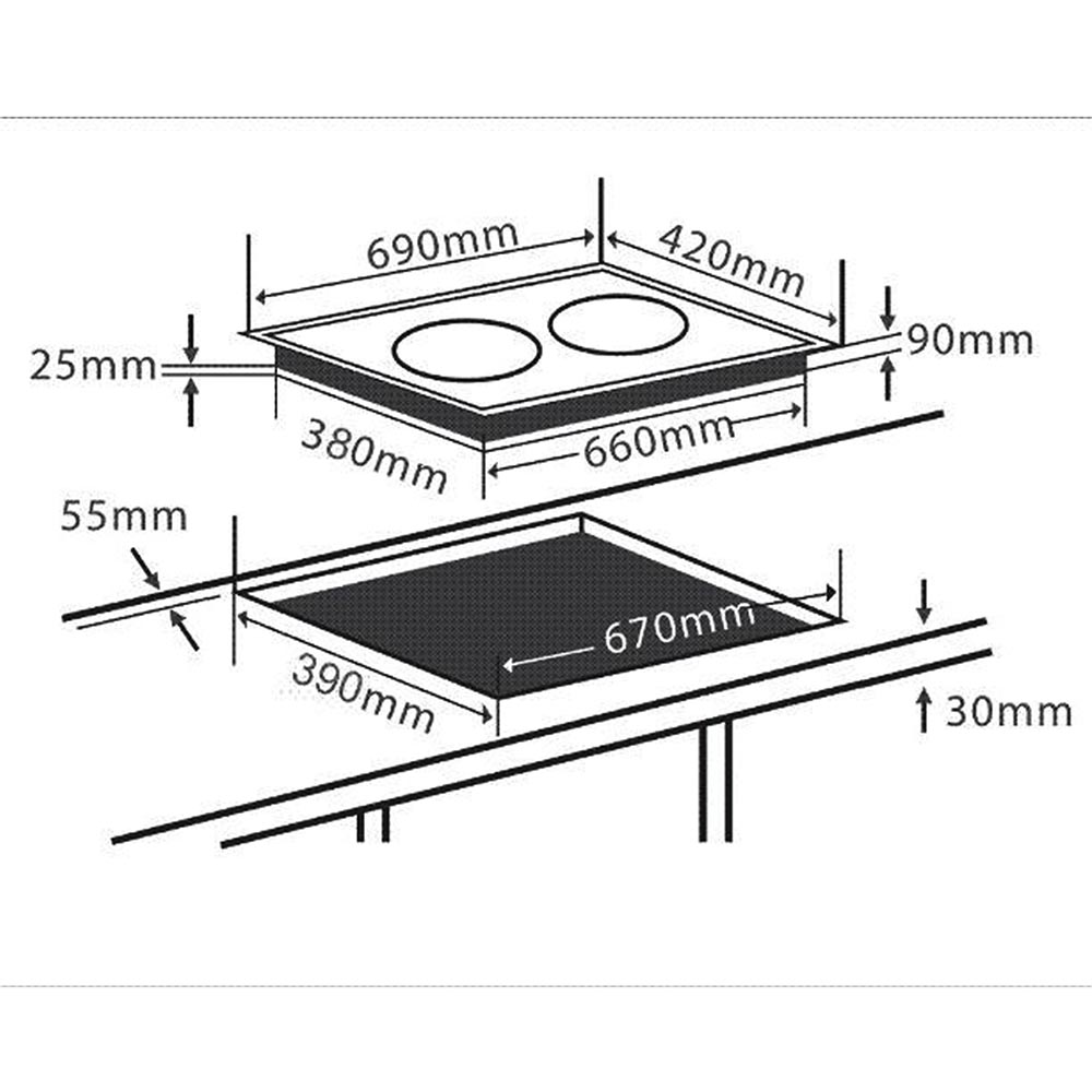 Bếp điện Chefs EH-DHL2000A