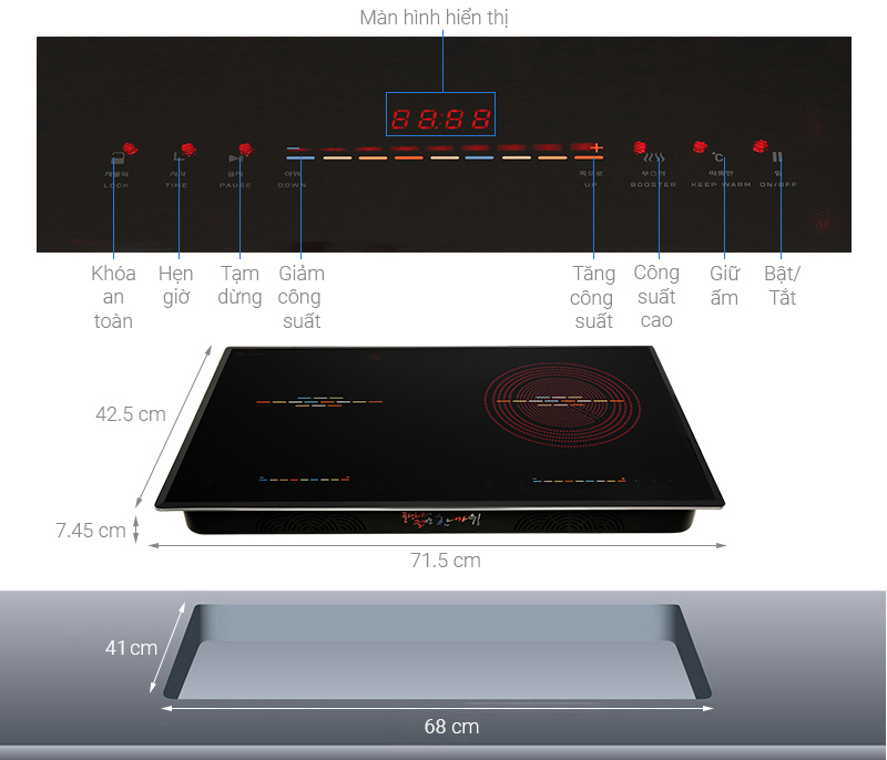 Bếp điện từ Hawonkoo CEH-210-IF
