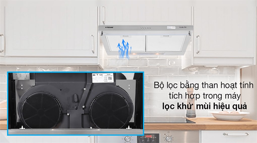 Máy hút mùi Pramie CL9S-700