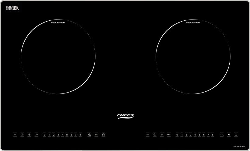 BẾP TỪ ĐÔI CHEFS EH-DIH206