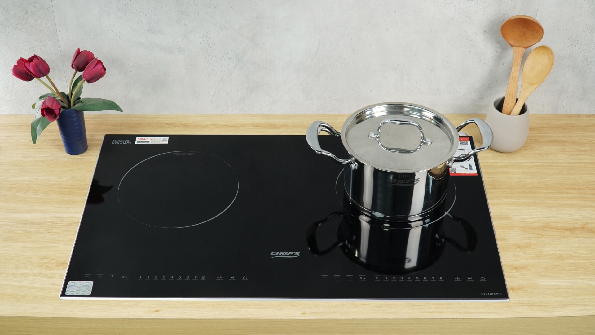 BẾP TỪ ĐÔI CHEFS EH-DIH206