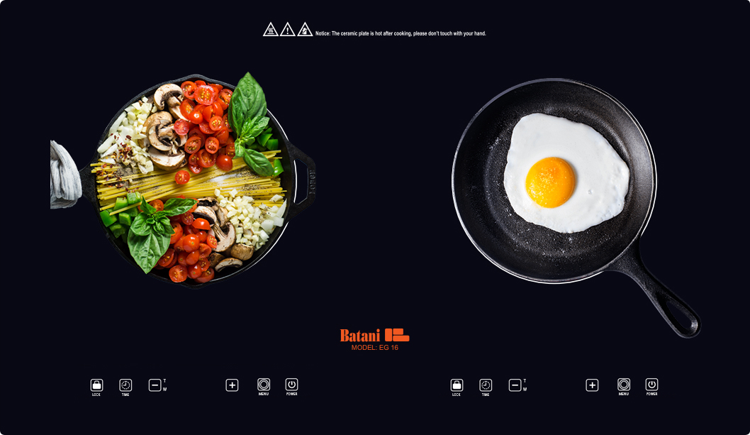 Bếp điện từ đôi Batani EG-16A