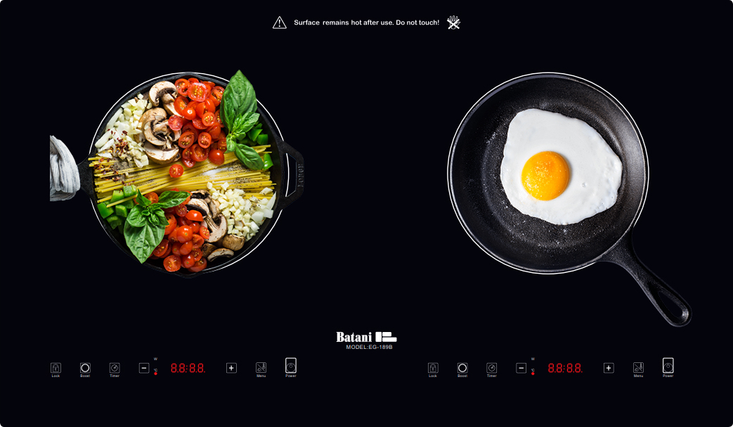 Bếp từ đôi Batani EG-189B