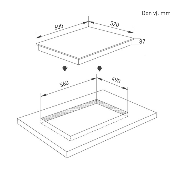 Bếp từ Koenic KSCR 3689