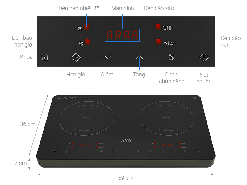 Bếp từ AVA ID35-T01