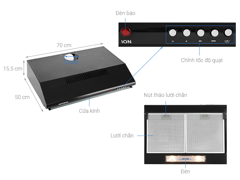 Máy hút mùi Modena SX 7511 L