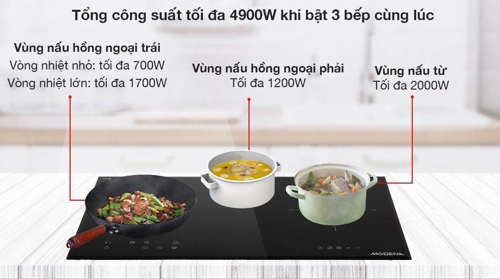 Bếp điện từ Modena BK 1731