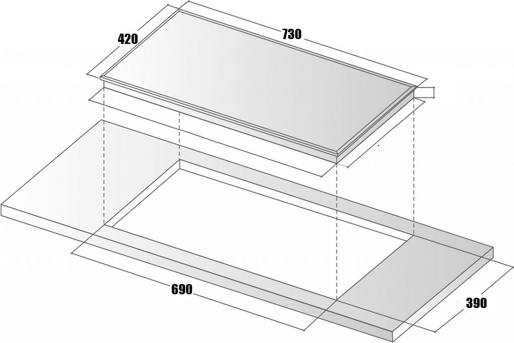 Bếp từ mặt tròn bo viền nhôm TK-88S