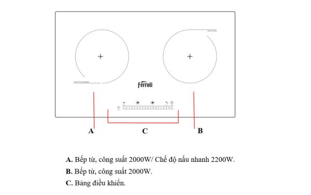 Bếp từ Ferroli Flash SN