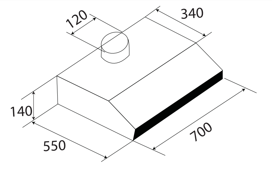 Máy hút mùi Kaff KF-703B