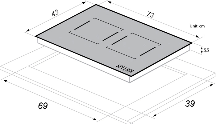 BẾP TỪ SPELIER SPM-T90B PLUS