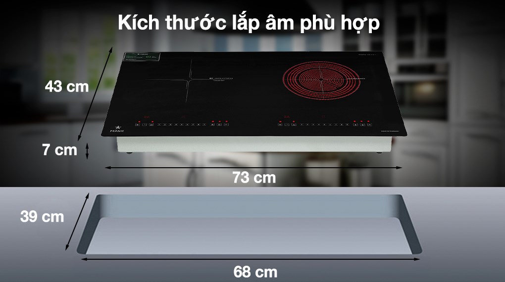 Bếp từ hồng ngoại lắp âm Pramie PRTH-A1