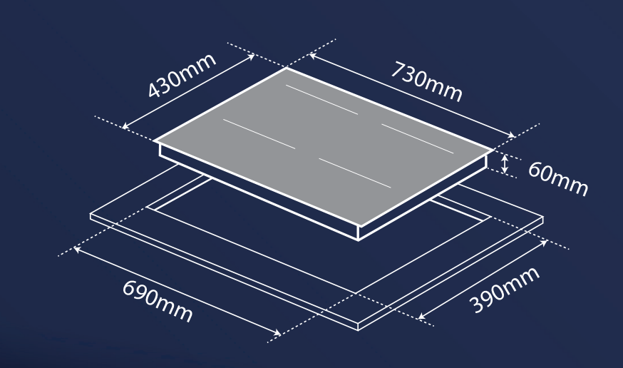 Bếp từ đôi Rudiger RUE-66G