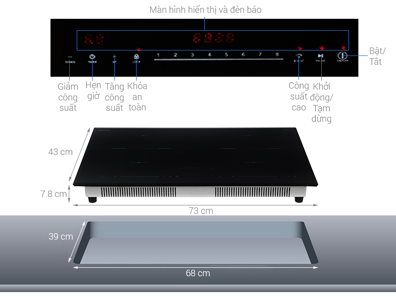 Bếp từ Kalite-3800