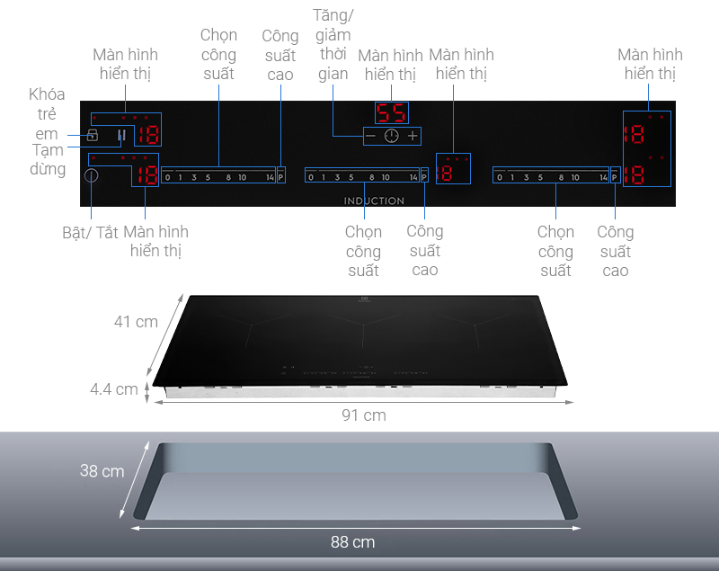 Bếp từ Electrolux EIT913