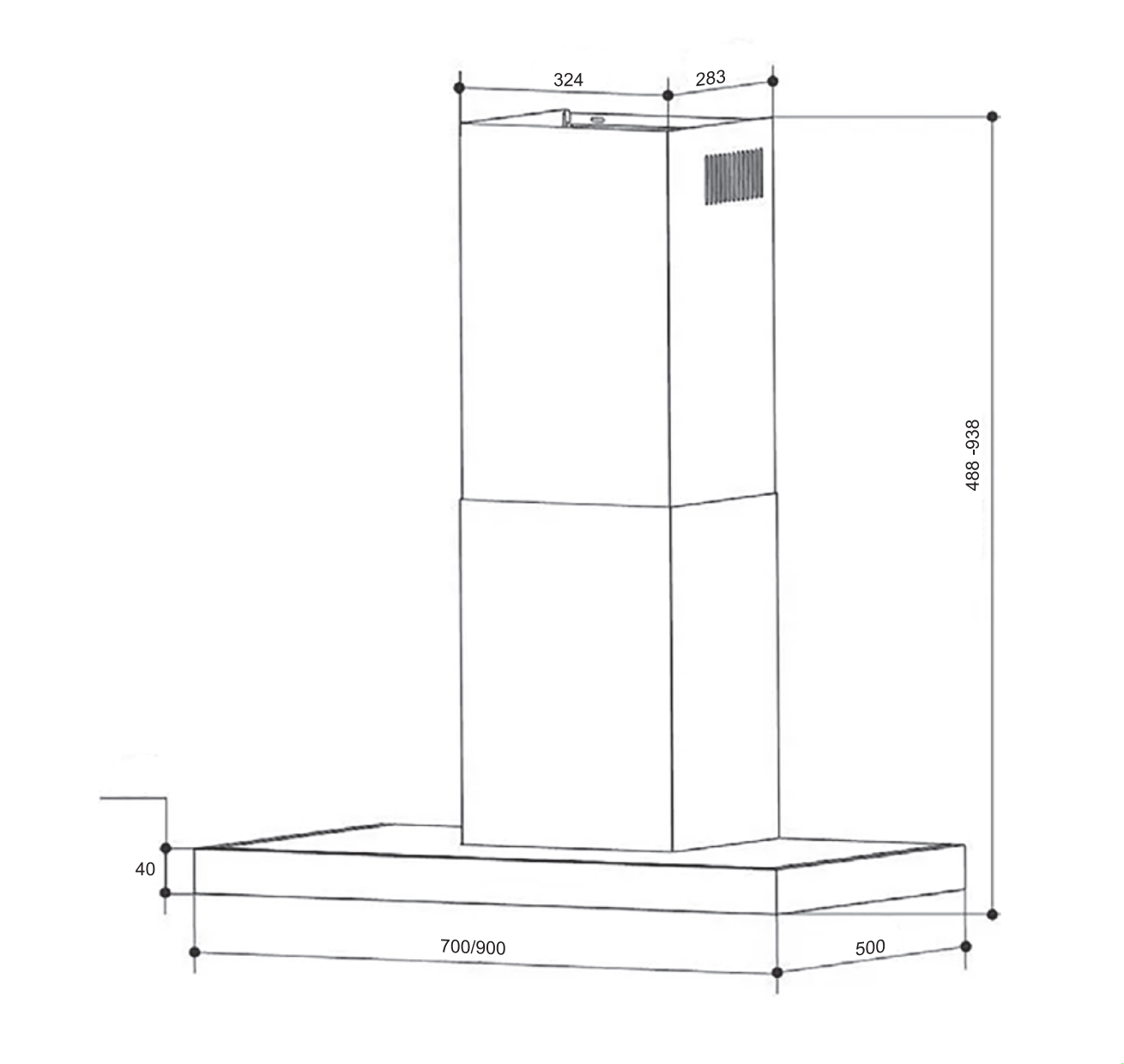 Máy hút mùi Emberton EB - 1018T